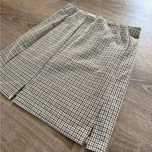 Full Tilt Black and Cream Checkered Mini Skirt